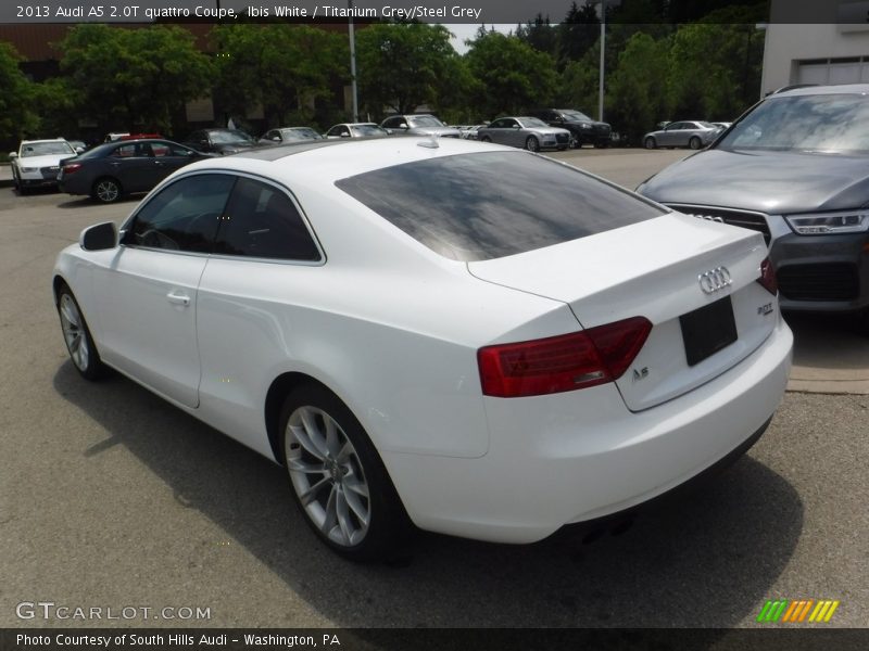 Ibis White / Titanium Grey/Steel Grey 2013 Audi A5 2.0T quattro Coupe