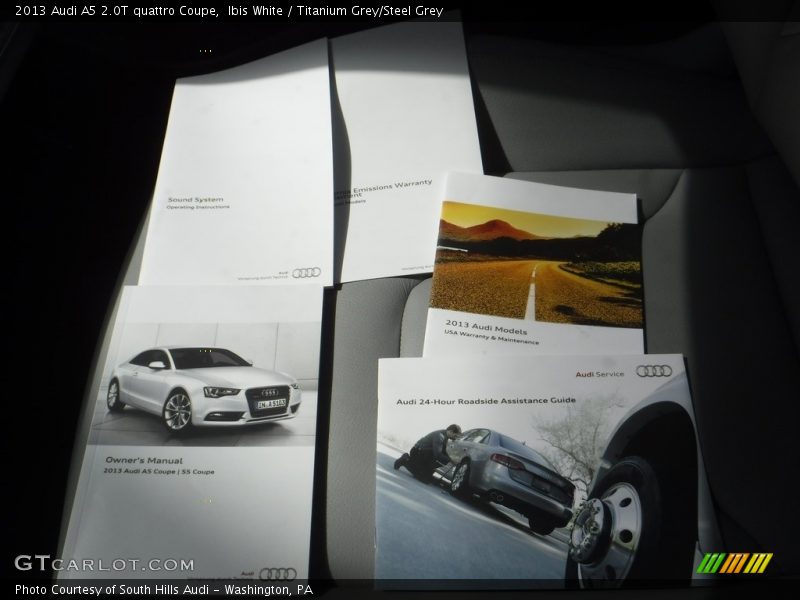 Ibis White / Titanium Grey/Steel Grey 2013 Audi A5 2.0T quattro Coupe