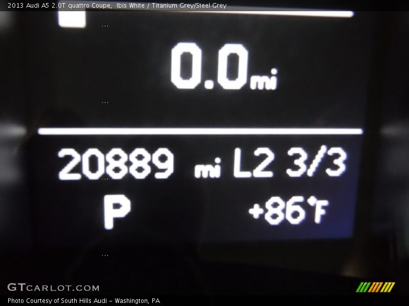 Ibis White / Titanium Grey/Steel Grey 2013 Audi A5 2.0T quattro Coupe