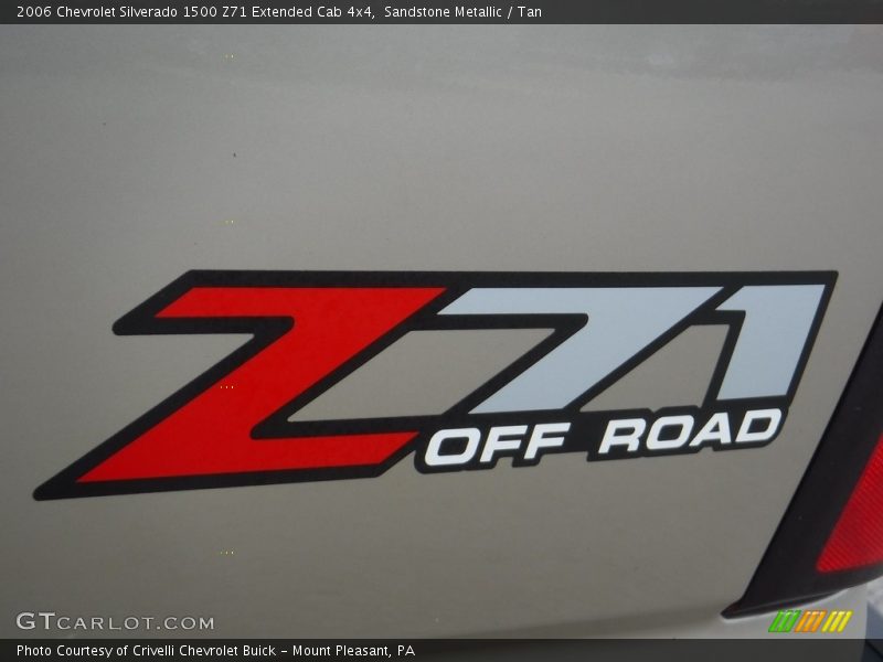 Sandstone Metallic / Tan 2006 Chevrolet Silverado 1500 Z71 Extended Cab 4x4