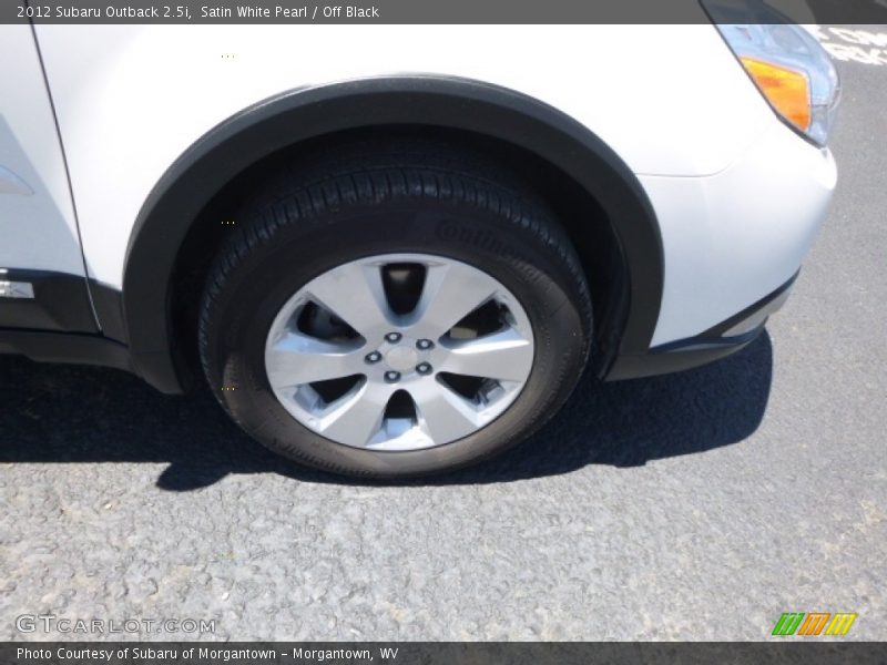 Satin White Pearl / Off Black 2012 Subaru Outback 2.5i