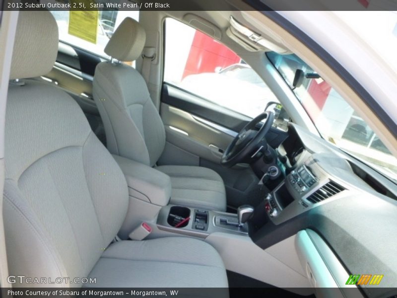 Satin White Pearl / Off Black 2012 Subaru Outback 2.5i