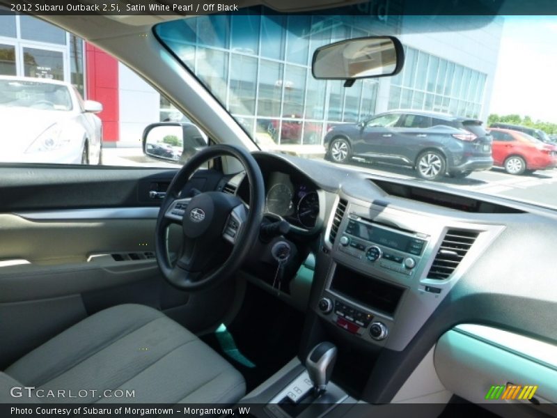 Satin White Pearl / Off Black 2012 Subaru Outback 2.5i