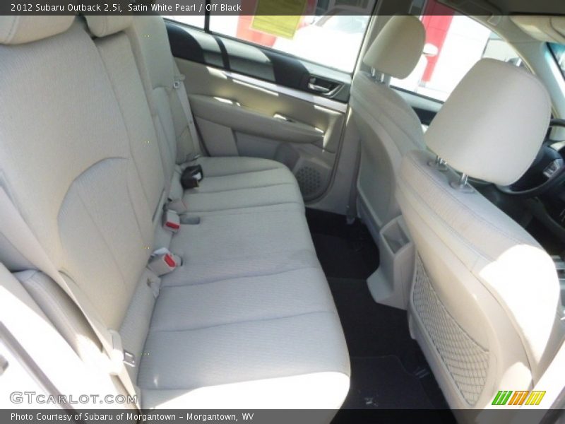 Satin White Pearl / Off Black 2012 Subaru Outback 2.5i