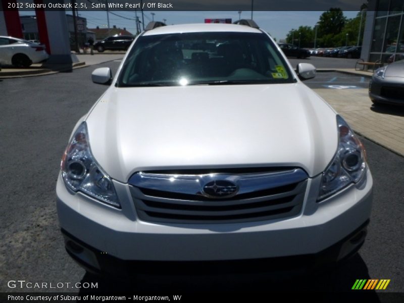 Satin White Pearl / Off Black 2012 Subaru Outback 2.5i