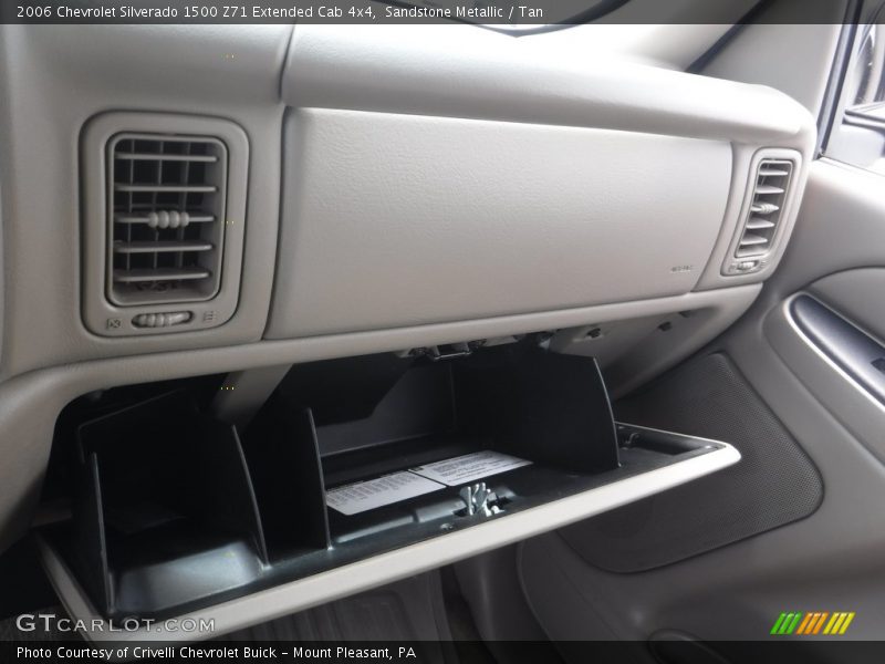 Sandstone Metallic / Tan 2006 Chevrolet Silverado 1500 Z71 Extended Cab 4x4