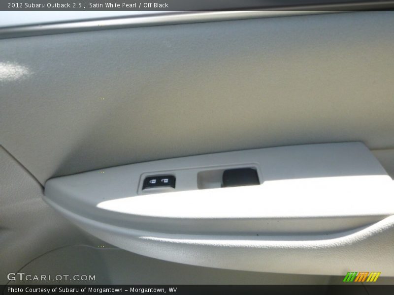 Satin White Pearl / Off Black 2012 Subaru Outback 2.5i