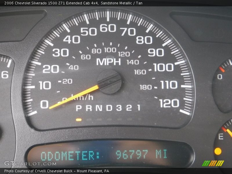 Sandstone Metallic / Tan 2006 Chevrolet Silverado 1500 Z71 Extended Cab 4x4