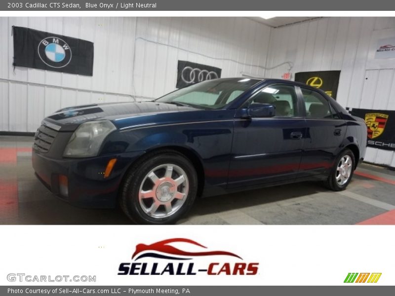 Blue Onyx / Light Neutral 2003 Cadillac CTS Sedan