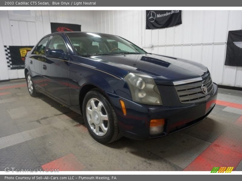 Blue Onyx / Light Neutral 2003 Cadillac CTS Sedan