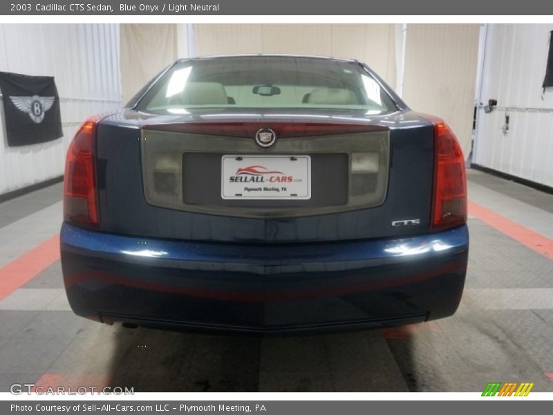 Blue Onyx / Light Neutral 2003 Cadillac CTS Sedan