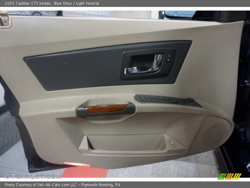 Blue Onyx / Light Neutral 2003 Cadillac CTS Sedan