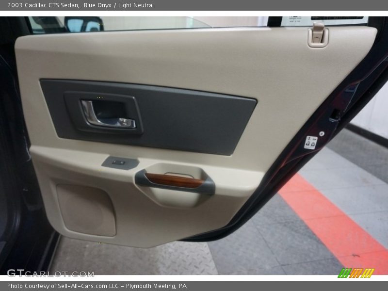 Blue Onyx / Light Neutral 2003 Cadillac CTS Sedan