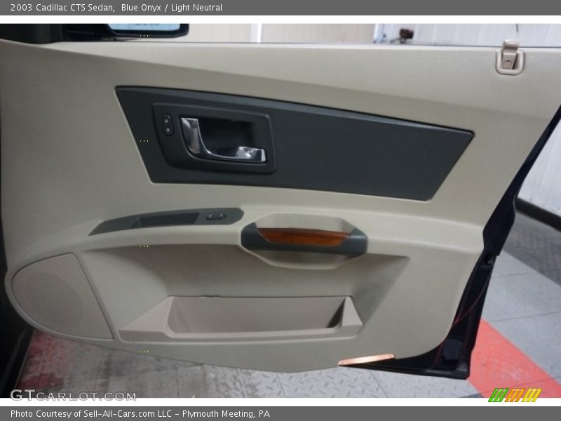 Blue Onyx / Light Neutral 2003 Cadillac CTS Sedan