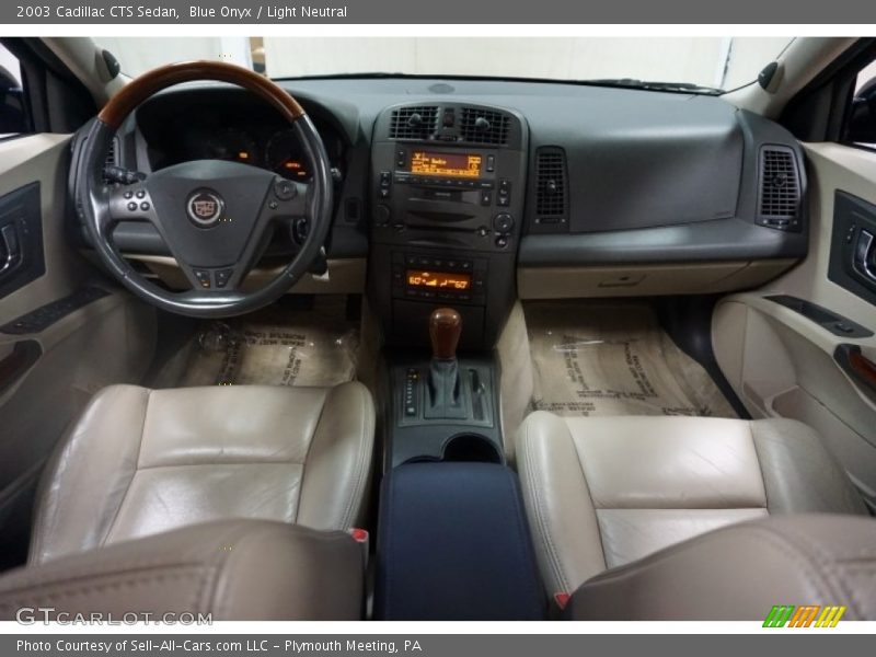 Blue Onyx / Light Neutral 2003 Cadillac CTS Sedan