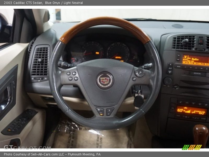 Blue Onyx / Light Neutral 2003 Cadillac CTS Sedan