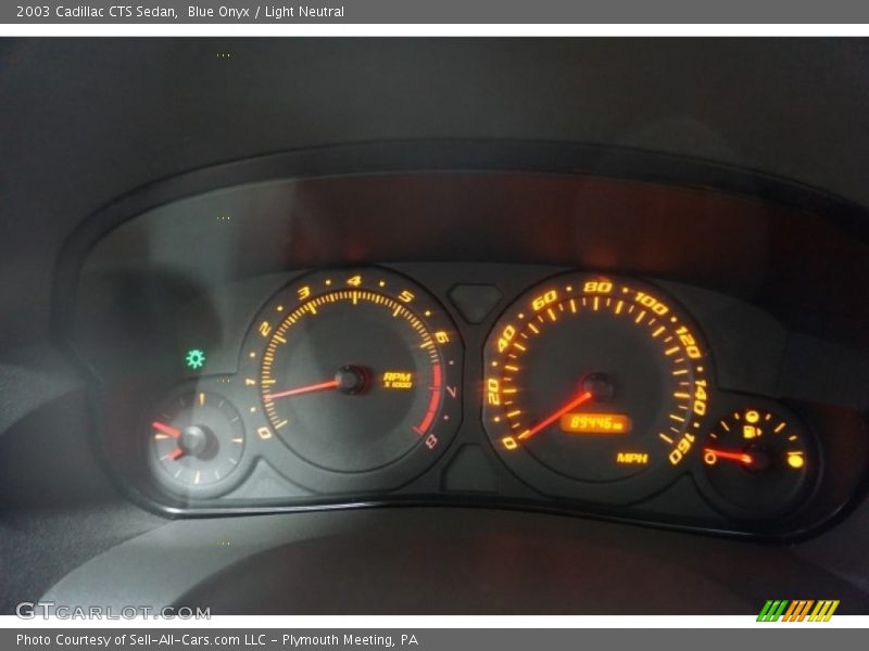 Blue Onyx / Light Neutral 2003 Cadillac CTS Sedan