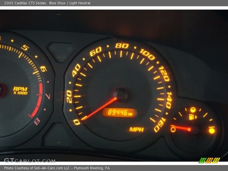 Blue Onyx / Light Neutral 2003 Cadillac CTS Sedan