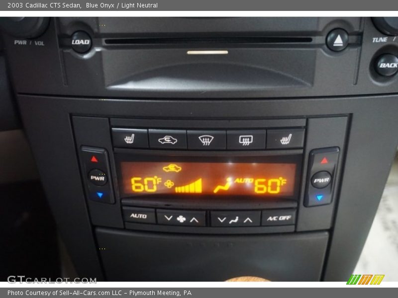 Blue Onyx / Light Neutral 2003 Cadillac CTS Sedan