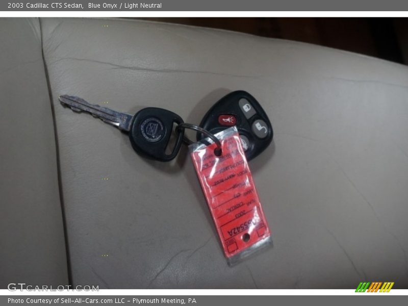 Blue Onyx / Light Neutral 2003 Cadillac CTS Sedan