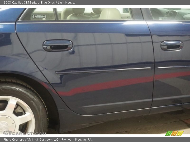 Blue Onyx / Light Neutral 2003 Cadillac CTS Sedan