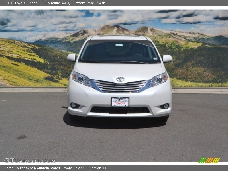 Blizzard Pearl / Ash 2016 Toyota Sienna XLE Premium AWD