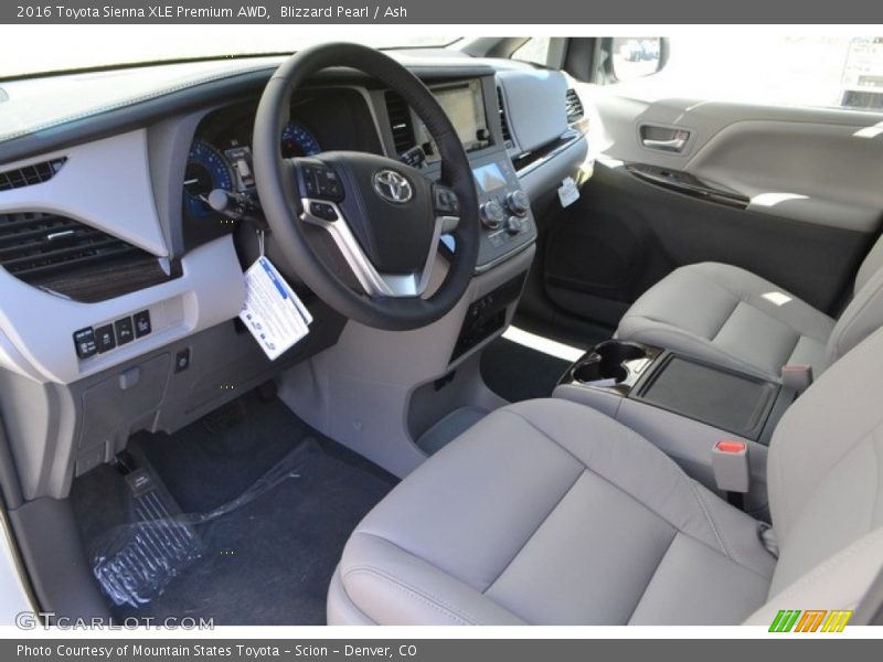 Blizzard Pearl / Ash 2016 Toyota Sienna XLE Premium AWD