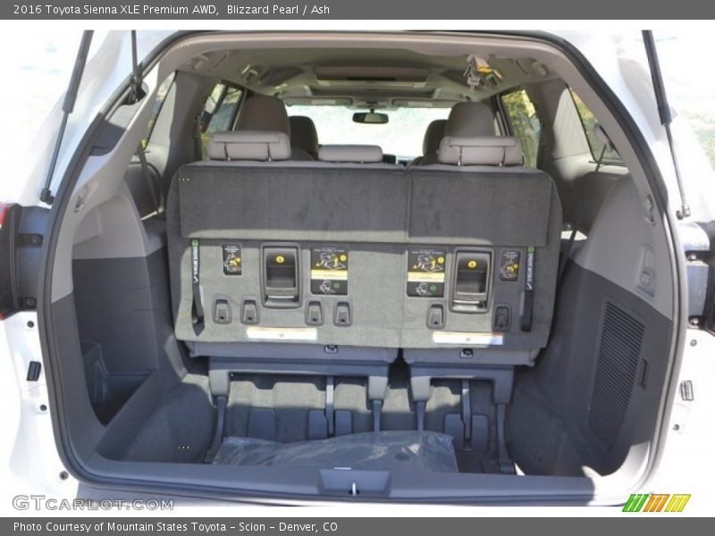 Blizzard Pearl / Ash 2016 Toyota Sienna XLE Premium AWD