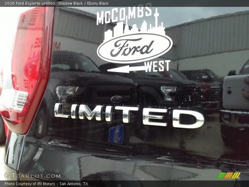 Shadow Black / Ebony Black 2016 Ford Explorer Limited