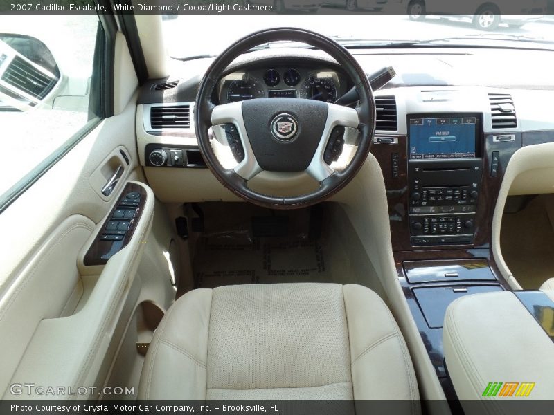 White Diamond / Cocoa/Light Cashmere 2007 Cadillac Escalade