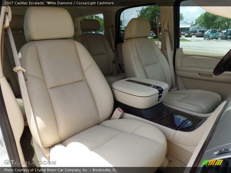 White Diamond / Cocoa/Light Cashmere 2007 Cadillac Escalade