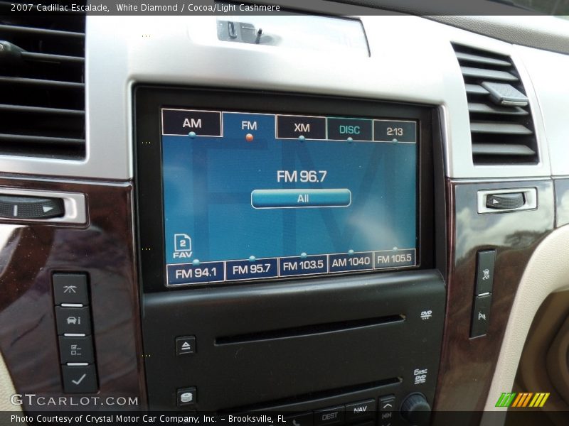 White Diamond / Cocoa/Light Cashmere 2007 Cadillac Escalade