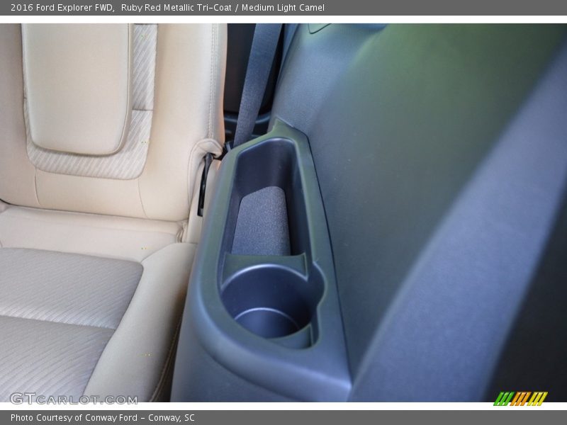 Ruby Red Metallic Tri-Coat / Medium Light Camel 2016 Ford Explorer FWD