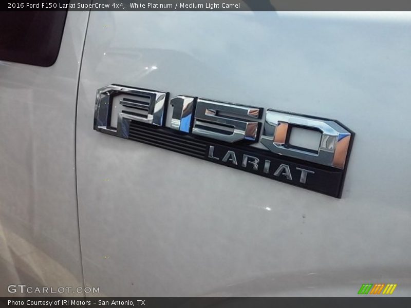 White Platinum / Medium Light Camel 2016 Ford F150 Lariat SuperCrew 4x4