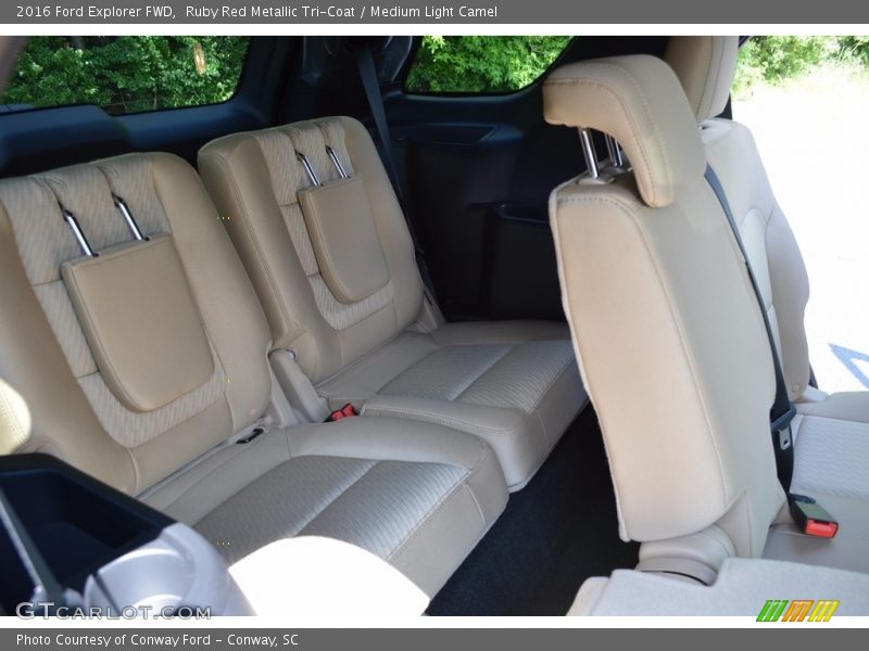 Ruby Red Metallic Tri-Coat / Medium Light Camel 2016 Ford Explorer FWD
