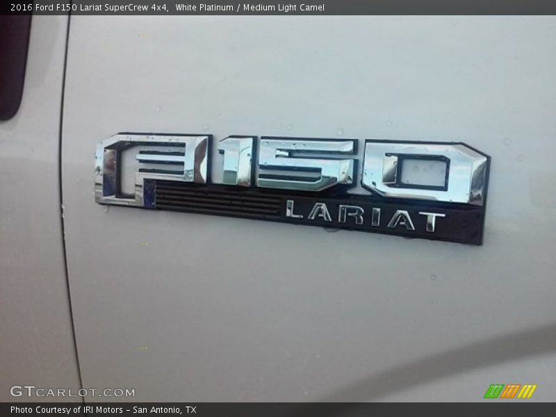 White Platinum / Medium Light Camel 2016 Ford F150 Lariat SuperCrew 4x4