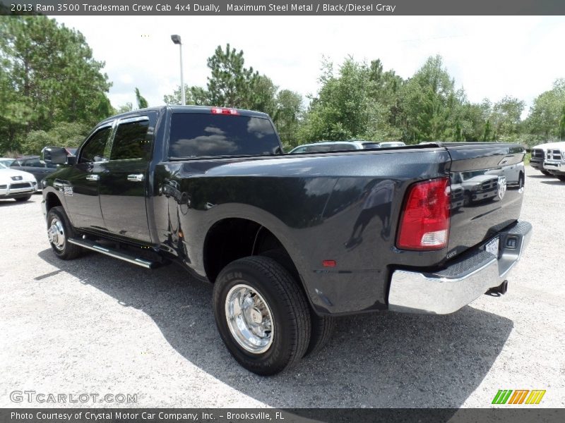 Maximum Steel Metal / Black/Diesel Gray 2013 Ram 3500 Tradesman Crew Cab 4x4 Dually