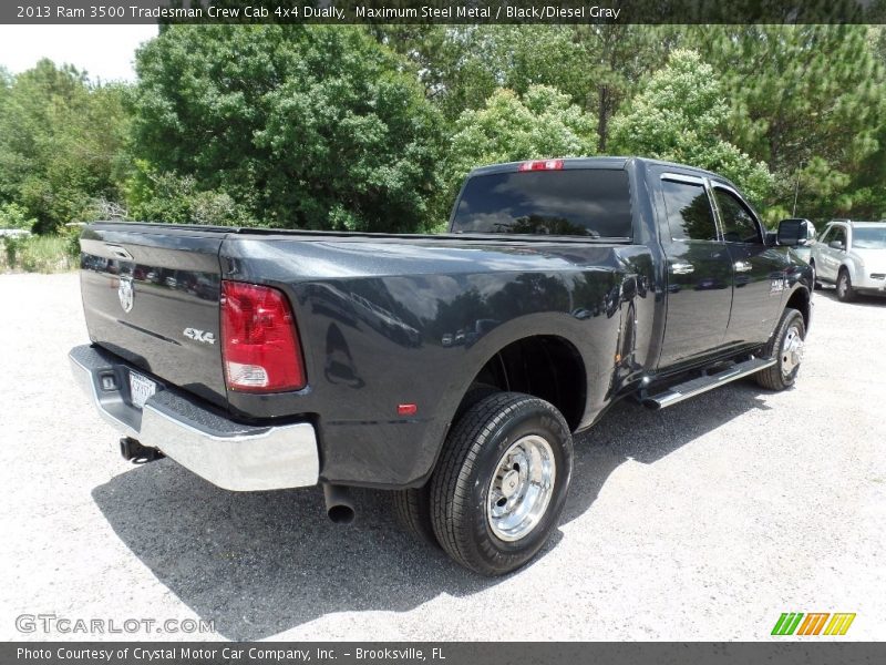 Maximum Steel Metal / Black/Diesel Gray 2013 Ram 3500 Tradesman Crew Cab 4x4 Dually