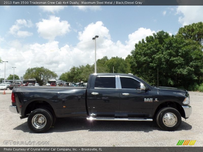 Maximum Steel Metal / Black/Diesel Gray 2013 Ram 3500 Tradesman Crew Cab 4x4 Dually