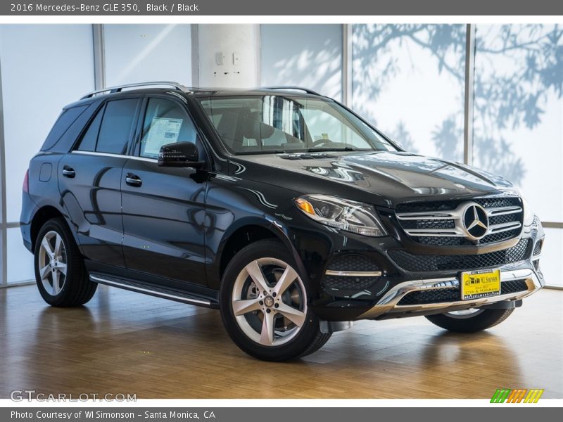 Black / Black 2016 Mercedes-Benz GLE 350