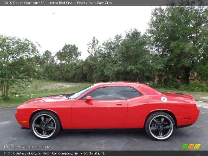 Inferno Red Crystal Pearl / Dark Slate Gray 2010 Dodge Challenger SE