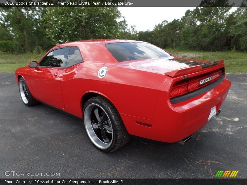 Inferno Red Crystal Pearl / Dark Slate Gray 2010 Dodge Challenger SE