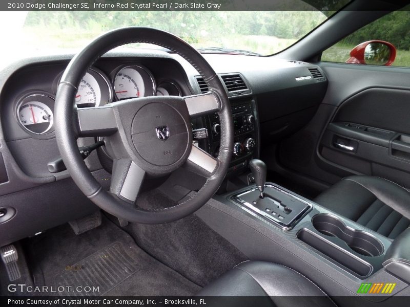 Inferno Red Crystal Pearl / Dark Slate Gray 2010 Dodge Challenger SE