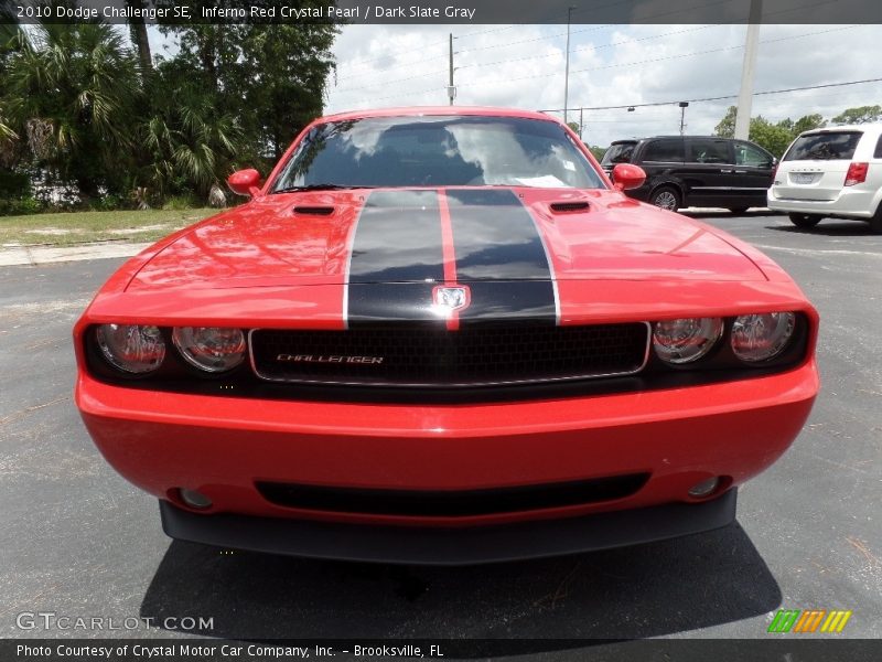 Inferno Red Crystal Pearl / Dark Slate Gray 2010 Dodge Challenger SE