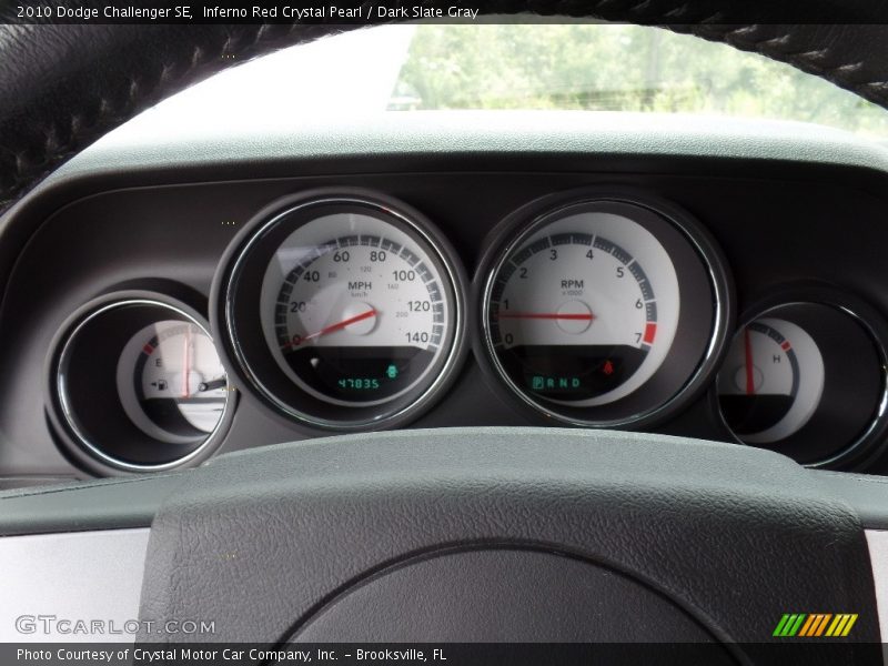 Inferno Red Crystal Pearl / Dark Slate Gray 2010 Dodge Challenger SE