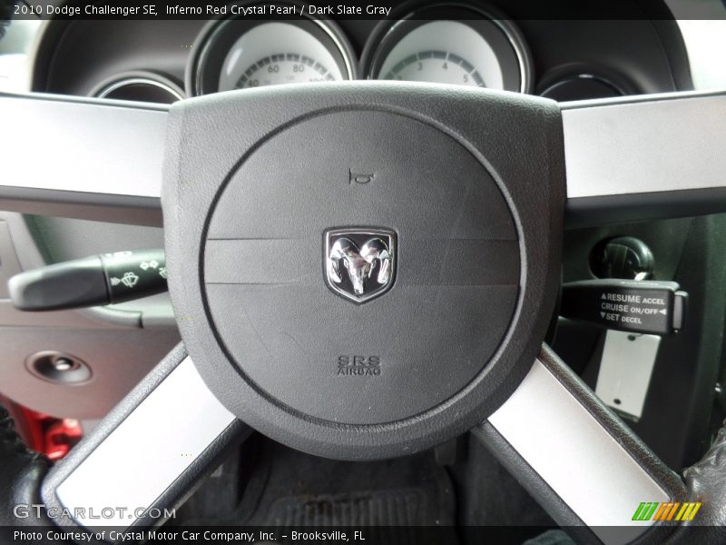 Inferno Red Crystal Pearl / Dark Slate Gray 2010 Dodge Challenger SE