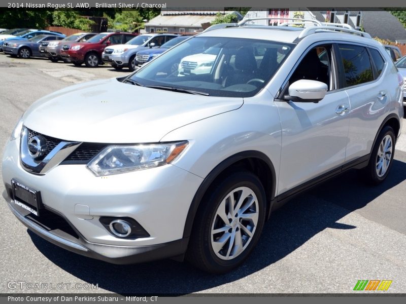 Brilliant Silver / Charcoal 2014 Nissan Rogue SL AWD
