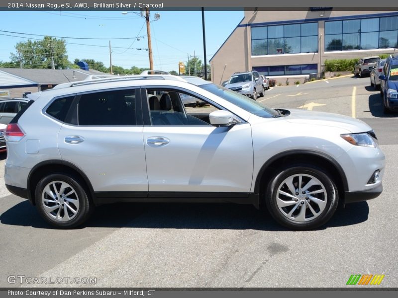 Brilliant Silver / Charcoal 2014 Nissan Rogue SL AWD