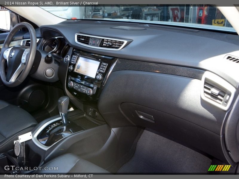Brilliant Silver / Charcoal 2014 Nissan Rogue SL AWD