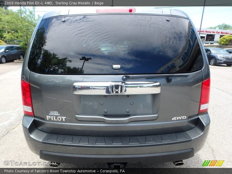 Sterling Gray Metallic / Beige 2009 Honda Pilot EX-L 4WD